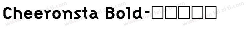 Cheeronsta Bold字体转换